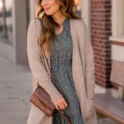 Splattered Long Sleeve Cinched Dress -Women's Clothing Store BB 2997 8a8df493 a8d0 4b72 bac4 9f479d6f7782 685465