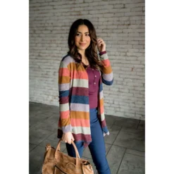 Henley Long Sleeve Tee -Women's Clothing Store BB 3035