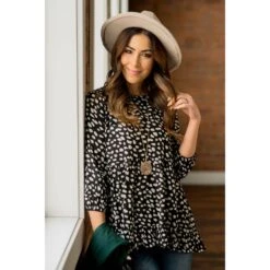 Ruffle Cheetah Blouse -Women's Clothing Store BB 3035 e24d260c 8668 48d4 88ff 6abf3cdef470