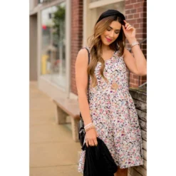 Floral Confetti Tiered Dress -Women's Clothing Store BB 3057 88df00fe 47b9 42d5 99c7 8cac97a6e4c4
