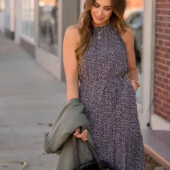 Spotted Cinched Halter Dress 13 Spotted Cinched Halter Dress -Women's Clothing Store BB 3110 6dc622cc 1ede 44d5 84cf c7f0663dac28 147739