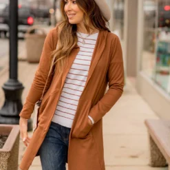 Hooded Tunic Cardigan