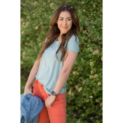 Short Sleeve Textured Pocket Tee 37 Short Sleeve Textured Pocket Tee -Women's Clothing Store BB 3130 c80dca12 1854 4b6c a312 acd84811bf62