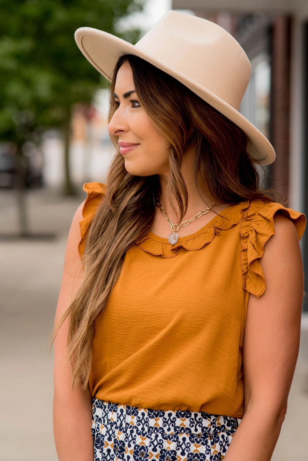 Dressy Ruffle Trim Tank 4 Dressy Ruffle Trim Tank - Image 4