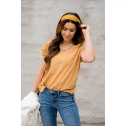 Textured Detailed Back Tee -Women's Clothing Store BB 3177 662cdbbc ee2b 4fb0 94c6 db01da9c71fe