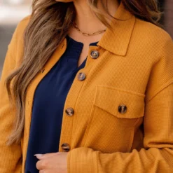 Thermal Raw Edge Shacket