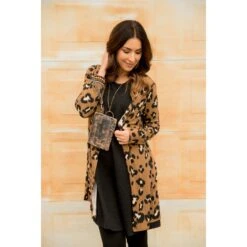 Lightweight Leopard Cardigan -Women's Clothing Store BB 3222