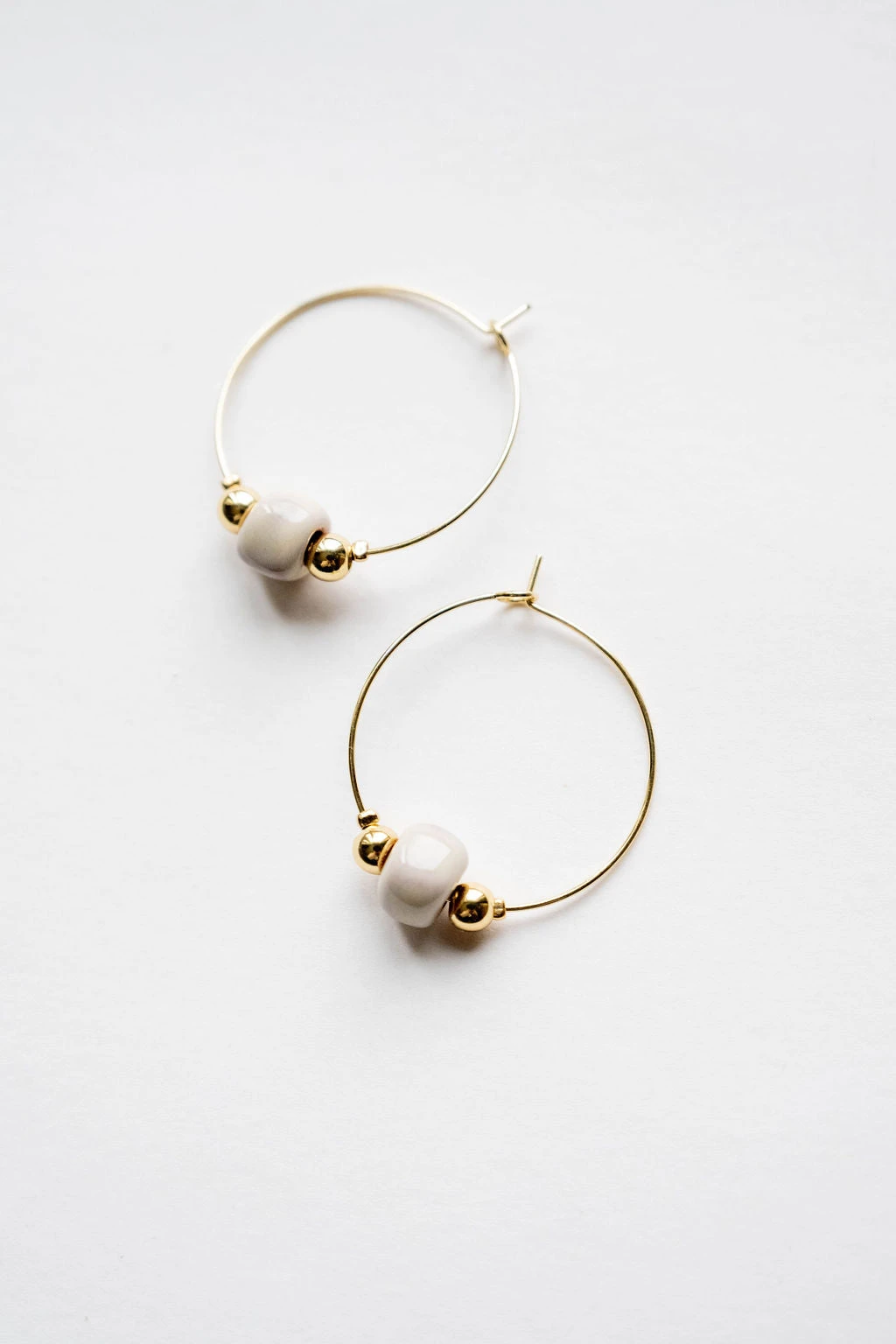 Bel Koz Square Bead Hoop Earring 20 Bel Koz Square Bead Hoop Earring - Image 20