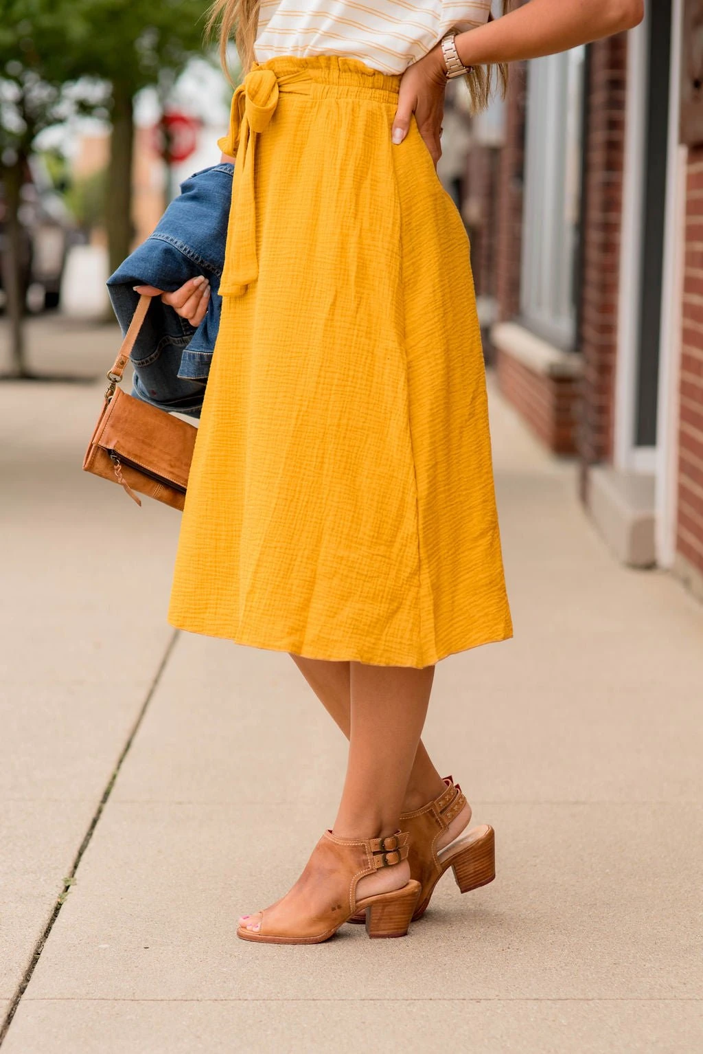 Tie Midi Skirt 2 Tie Midi Skirt - Image 2