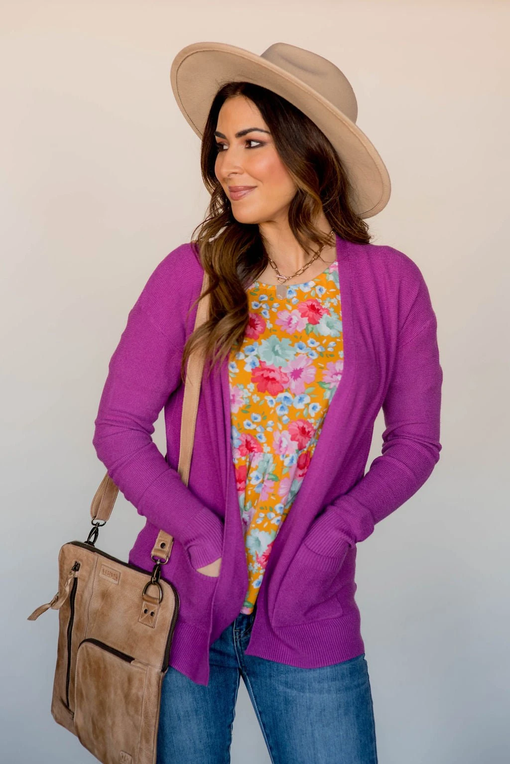 Basic Waffled Cardigan 2 Basic Waffled Cardigan - Image 2