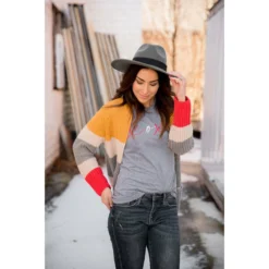 XOXO Tee - Grey -Women's Clothing Store BB 3319