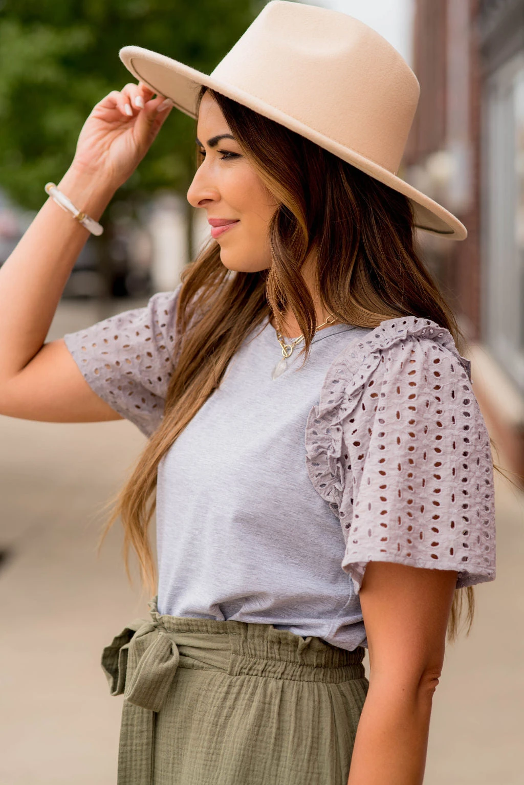 Eyelet Short Sleeve Blouse 12 Eyelet Short Sleeve Blouse - Image 12