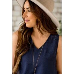 Diamond Cut Out V-Neck Tank -Women's Clothing Store BB 3345 baef49a5 f016 427c b7f1 48c08f9c9204