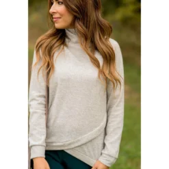 Ribbed & Zipped Textured Sweatshirt -Women's Clothing Store BB 3359 f76349f8 d5f7 491f 8a7c c3d435377afc