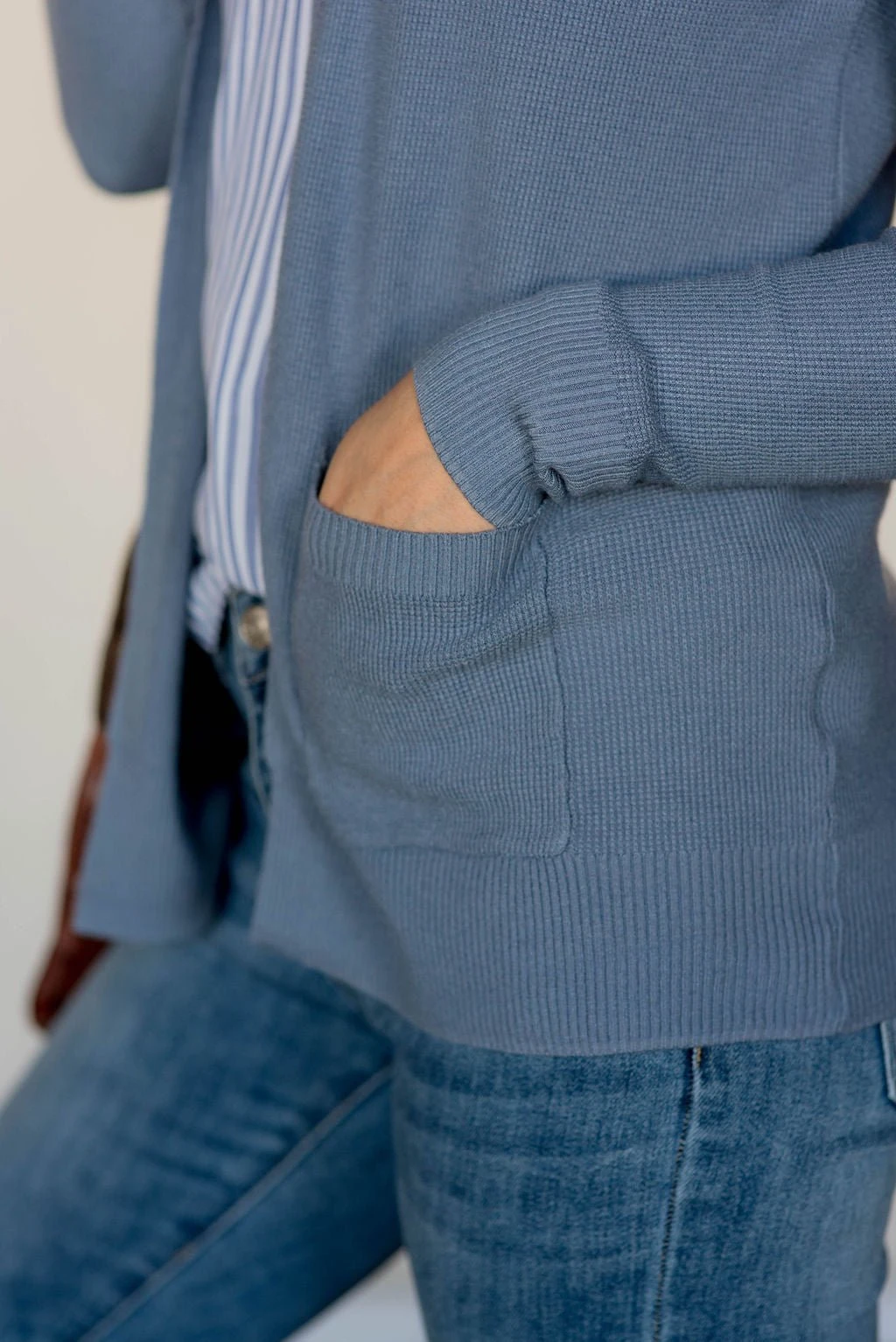 Basic Waffled Cardigan 16 Basic Waffled Cardigan - Image 16