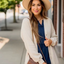 Waffle Button Accent Cardigan -Women's Clothing Store BB 3401 8fc5b894 41e4 4ed4 b6bb 5a131a172a58 902405