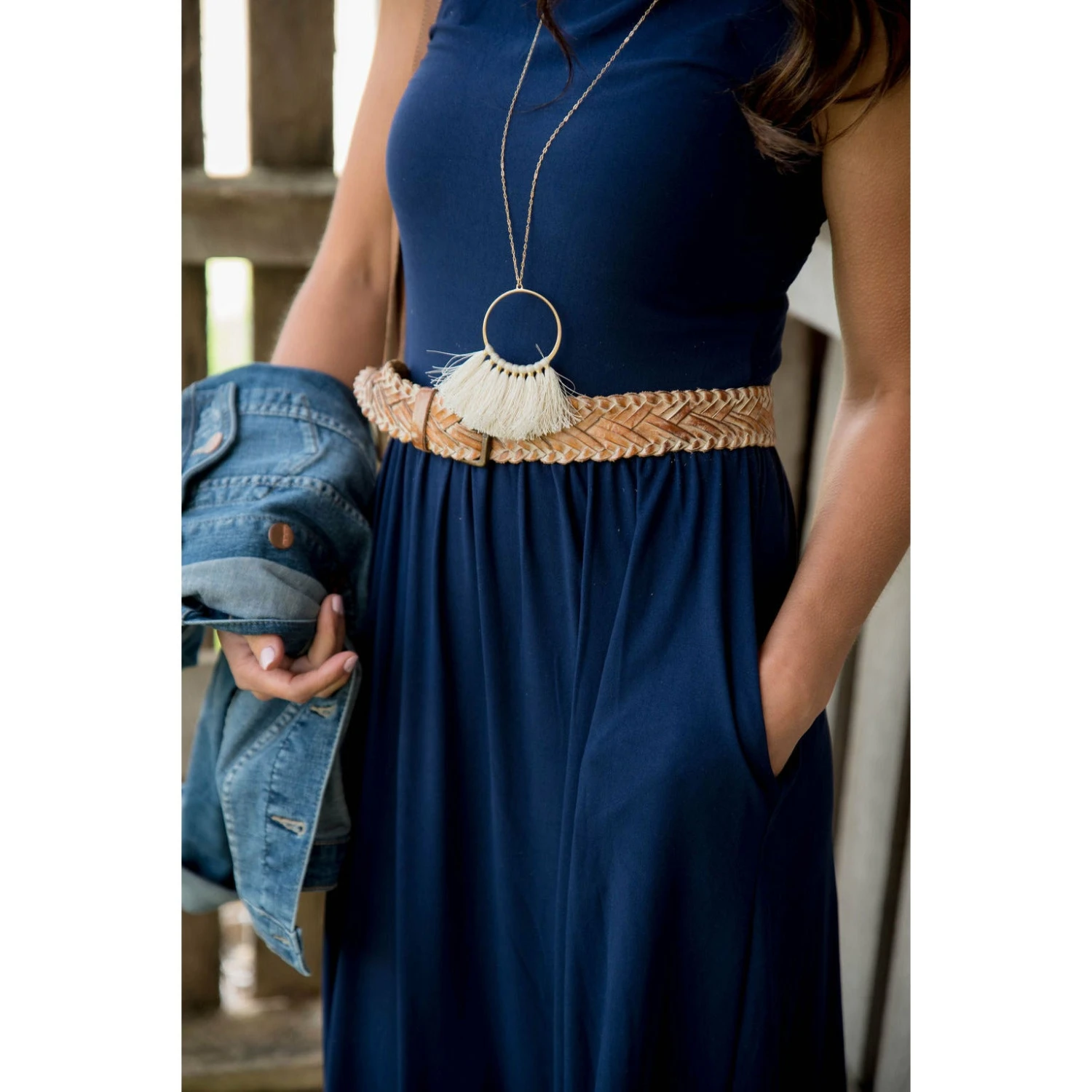 Proem Tan Rustic White Leather Belt 2 Proem Tan Rustic White Leather Belt - Image 2