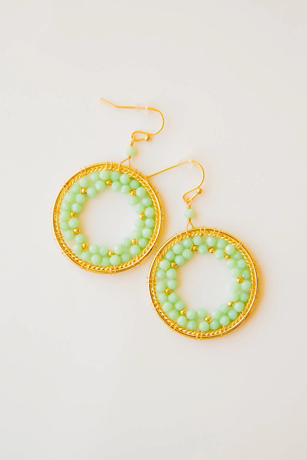 Day Dreamer Beaded Hoop Earrings 1 Day Dreamer Beaded Hoop Earrings