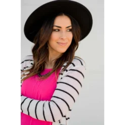 Textured Striped Tunic Cardigan -Women's Clothing Store BB 3479 59ed5d79 b81d 4375 a339 8d15131597a9