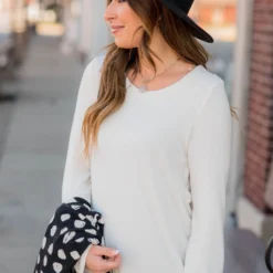 Button Cuff Long Sleeve Tee -Women's Clothing Store BB 3490 1ddc1707 b397 43d6 ab34 ded9b82cc631 289063