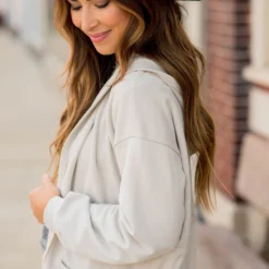 Sweatshirt Hooded Open Tie Jacket -Women's Clothing Store BB 3494 5d31414f 9255 4200 8e24 1f33129eb3b8 945716