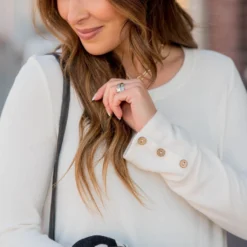 Button Cuff Long Sleeve Tee -Women's Clothing Store BB 3500 f1c50fe9 1f97 4f51 9b8c ca4a0d09937b 788624