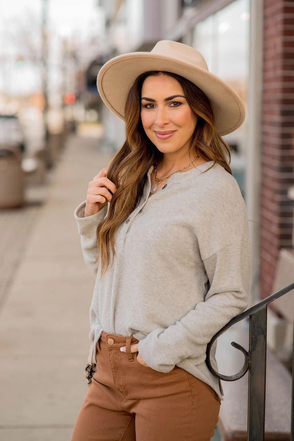 Button Down Long Sleeve Tee 16 Button Down Long Sleeve Tee - Image 16