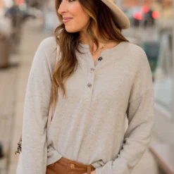 Button Down Long Sleeve Tee 35 Button Down Long Sleeve Tee -Women's Clothing Store BB 3547 c02d2a8e 5697 4662 bfda 7d8c9a9409f1 235826