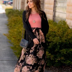 Fancy Floral Bottom Tank Maxi
