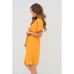 Short Sleeve Tie Dress -Women's Clothing Store BB 3641 451eebff e147 42a9 a6cc 851b12872d6d