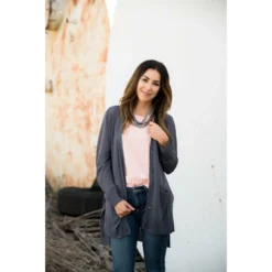 Tissue Button Cardigan -Women's Clothing Store BB 3663