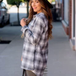 Grey Plaid Shirt -Women's Clothing Store BB 3686 d97ba5a9 63f1 4bd5 b0b3 cd8457bb20e3 736350