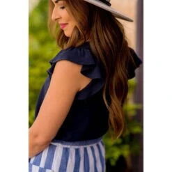 Classy Flutter Trim Blouse 32 Classy Flutter Trim Blouse -Women's Clothing Store BB 3690 b9851ca7 8469 4b3e 9bba 193945c60874