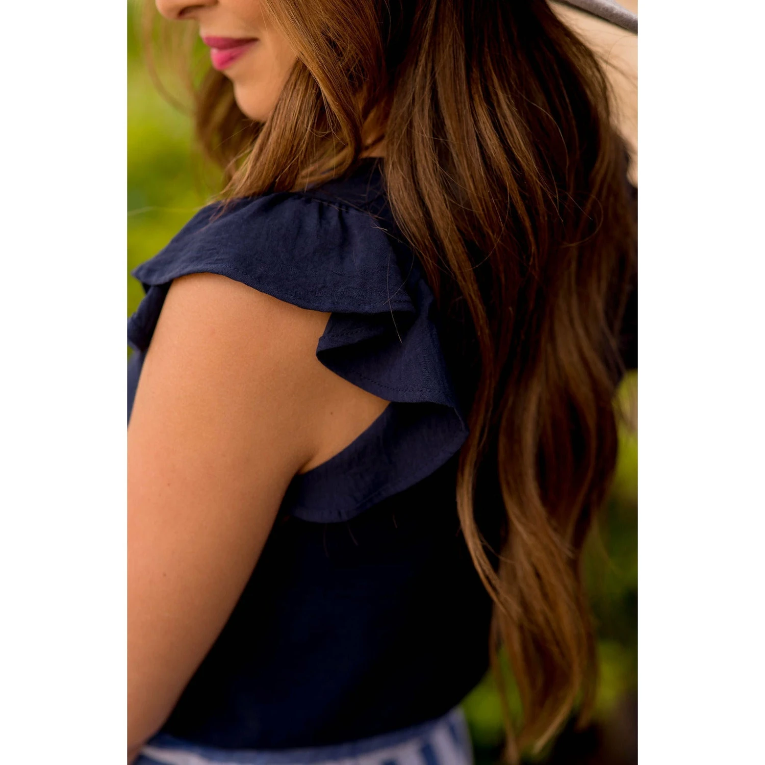 Classy Flutter Trim Blouse 17 Classy Flutter Trim Blouse - Image 17