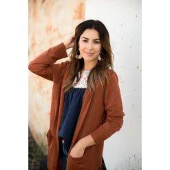 Tissue Button Cardigan -Women's Clothing Store BB 3715
