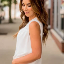 Detailed Top Keyhole Tank -Women's Clothing Store BB 3716 64ce865a 4b17 420e 8593 6a0d22b4b3ed 988469