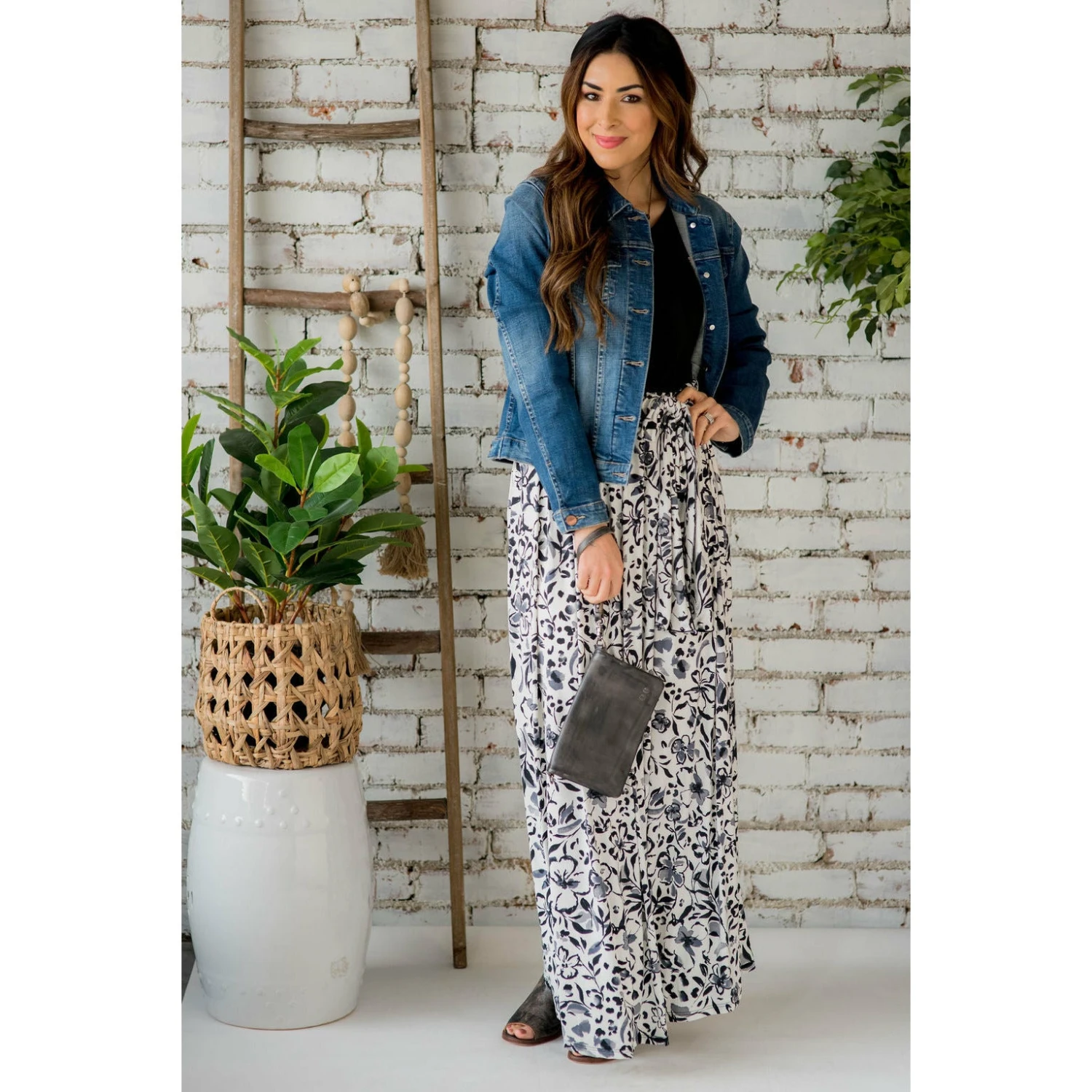 Sketched Floral Bottom Tank Maxi 1 Sketched Floral Bottom Tank Maxi