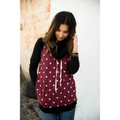 Polka Dot Body Cowl Neck Sweatshirt -Women's Clothing Store BB 3743 59566869 00e9 4538 852a 5e877b4e4490