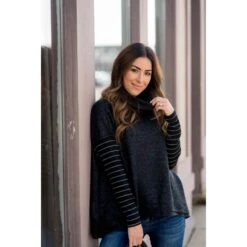 Double Lined Faux Poncho Style Sweater -Women's Clothing Store BB 3745 855aef8a 6bc6 4abb b726 5344137ea759