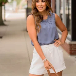 Detailed Top Keyhole Tank -Women's Clothing Store BB 3758 5f48bcde a036 4bb3 be6c 16d907089da8 730928