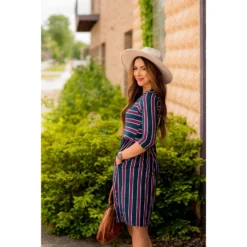 3/4 Sleeve Mixed Striped Midi 11 3/4 Sleeve Mixed Striped Midi -Women's Clothing Store BB 3776 ece7d4e4 dfac 4a8f b6e7 b6cb76bd39a9 393296