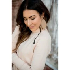 Side Zip Wrap Pullover -Women's Clothing Store BB 3797