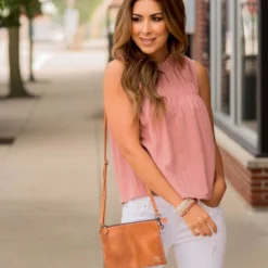 Pleated Bib Cinched Neck Tank -Women's Clothing Store BB 3836 7ebd96ea 1ec1 42c8 b3cc ea5f6f42163e 396671