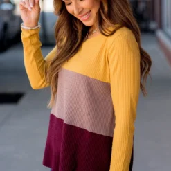 Triple Blocked Long Sleeve Tee -Women's Clothing Store BB 3841 bc043b7a d70f 45e4 996a f62ecb49353e 577296