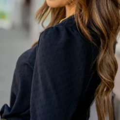 Stitched Dots Gathered Shoulder Blouse 39 Stitched Dots Gathered Shoulder Blouse -Women's Clothing Store BB 3850 d17c9625 5e7f 458d 9360 cde8f0e5036d