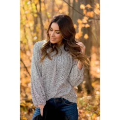 Cease The Day Cinched Blouse