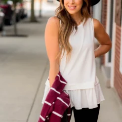 Ruffle Faux Layer Tank -Women's Clothing Store BB 3884 9be8a06b e9fe 4e4c b46a 5484f73fa8b9 302673