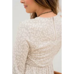 Cheetah Cuffed Sleeve Dress -Women's Clothing Store BB 3888 0340144d 5798 443e 97b7 3e74ff8af1c5