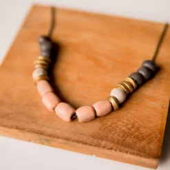 Bel Koz Assorted Beads Clay Necklace -Women's Clothing Store BB 3927 533638