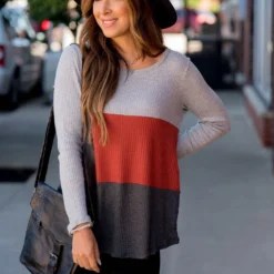 Triple Blocked Long Sleeve Tee -Women's Clothing Store BB 3953 a21ec8ae 8d04 4cad bd51 212924de4dc0 137009